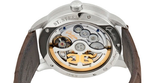 Glashutte Original Senator Excellence Panorama Date Moon Phase Stainless Steel Men's Watch - Luxury Automatic Timepiece for Business, Formal Events & Collectors