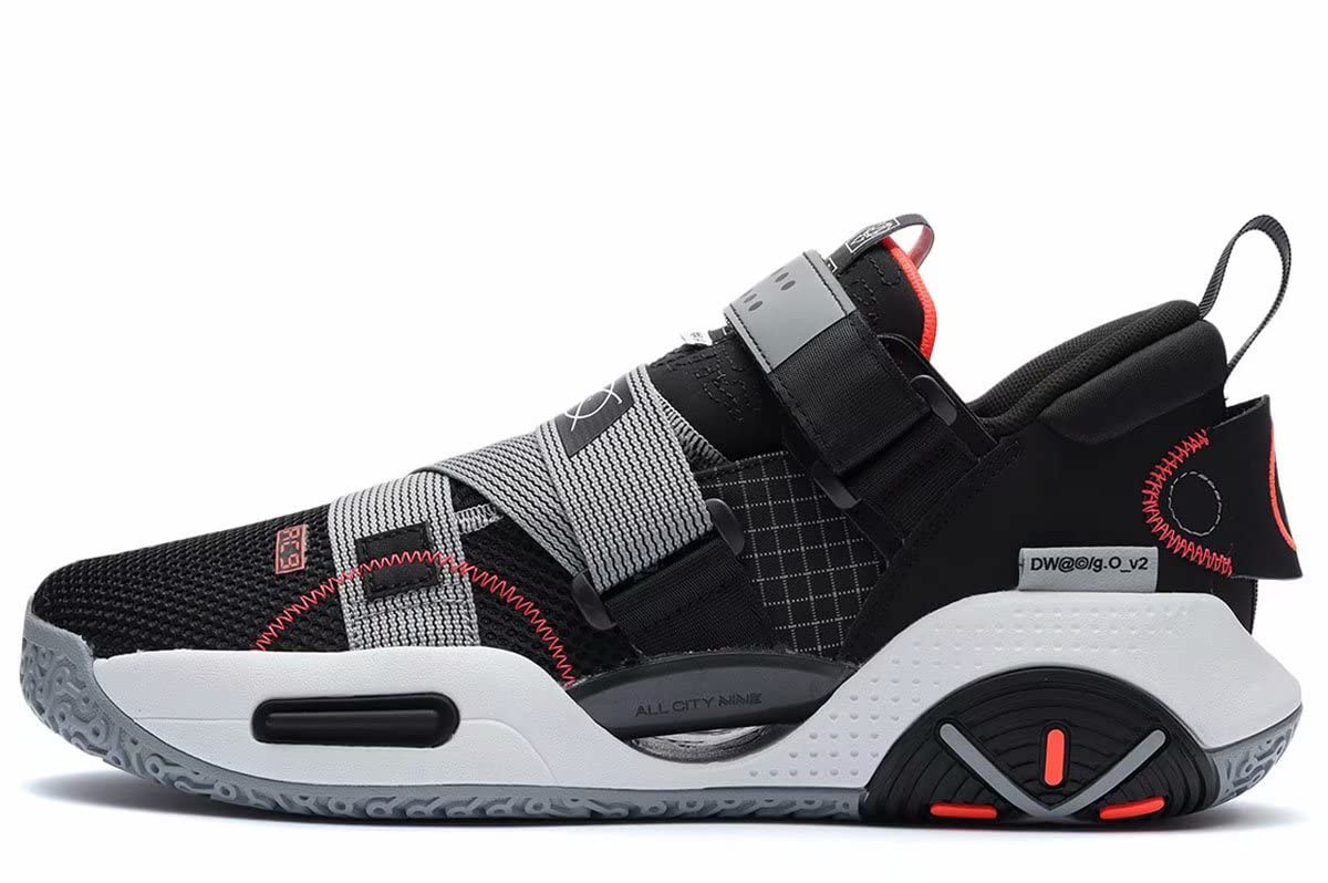 LI-NING All City Wade Men's Basketball Shoes - Cushioned, Anti-Slip & Shock Absorbing Sneakers for Professional Performance - Ideal for Indoor/Outdoor Court Play & Training
