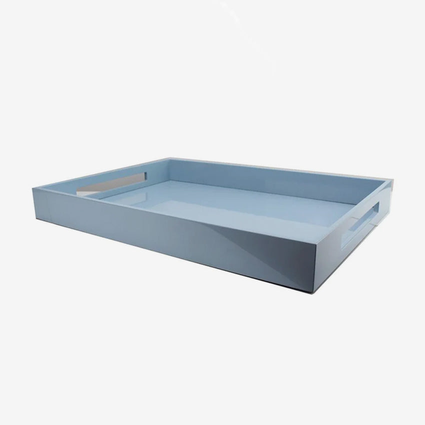 Addison Ross Lacquered Serving Tray - Elegant Wooden Tray for Breakfast in Bed, Coffee Table Decor, or Hostess Gift - Home Decor & Kitchen Serving Accessory