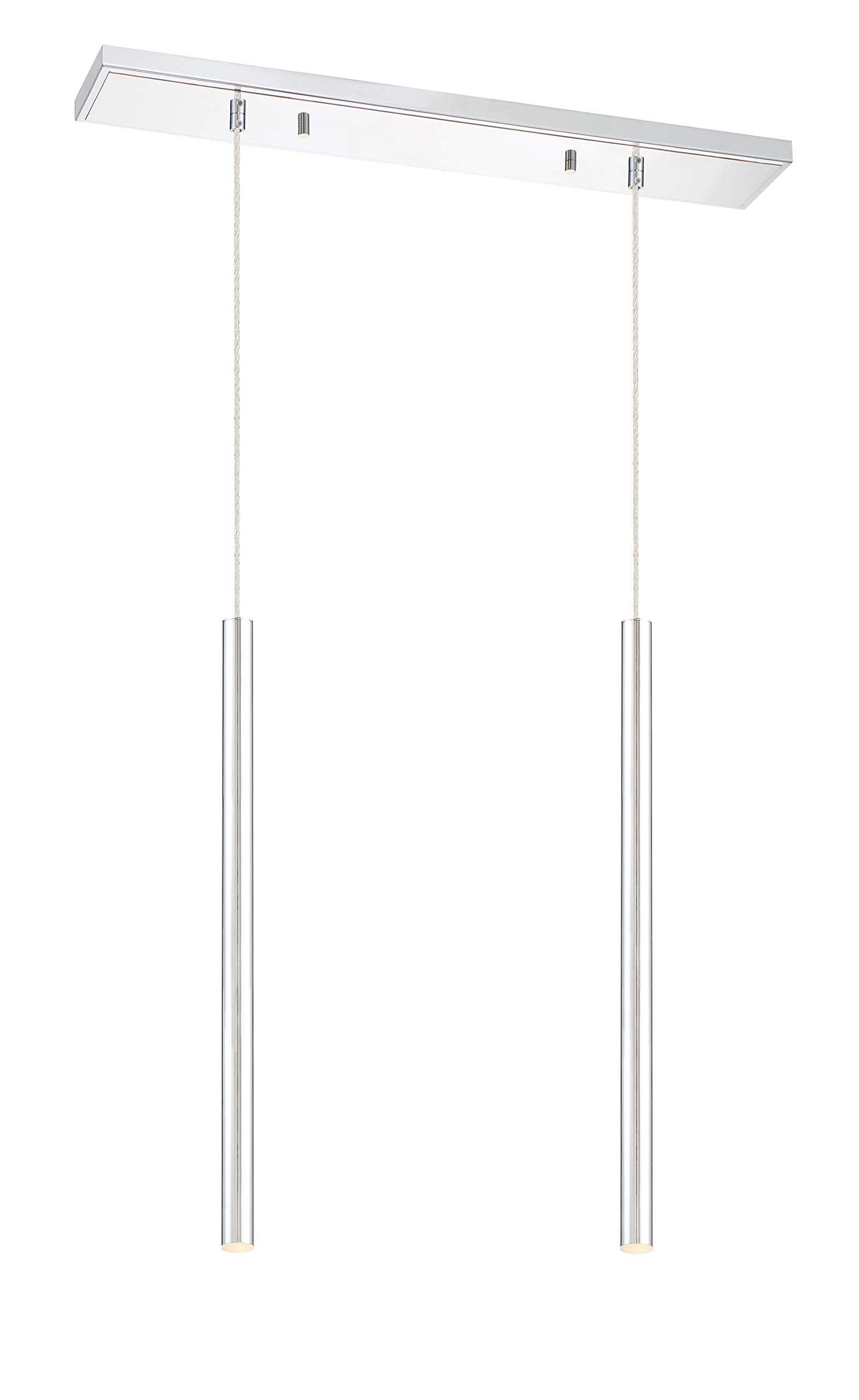 Forest 2-Light Chrome Island/Billiard Lighting Fixture - Perfect for Kitchen Islands, Game Rooms & Dining Areas
