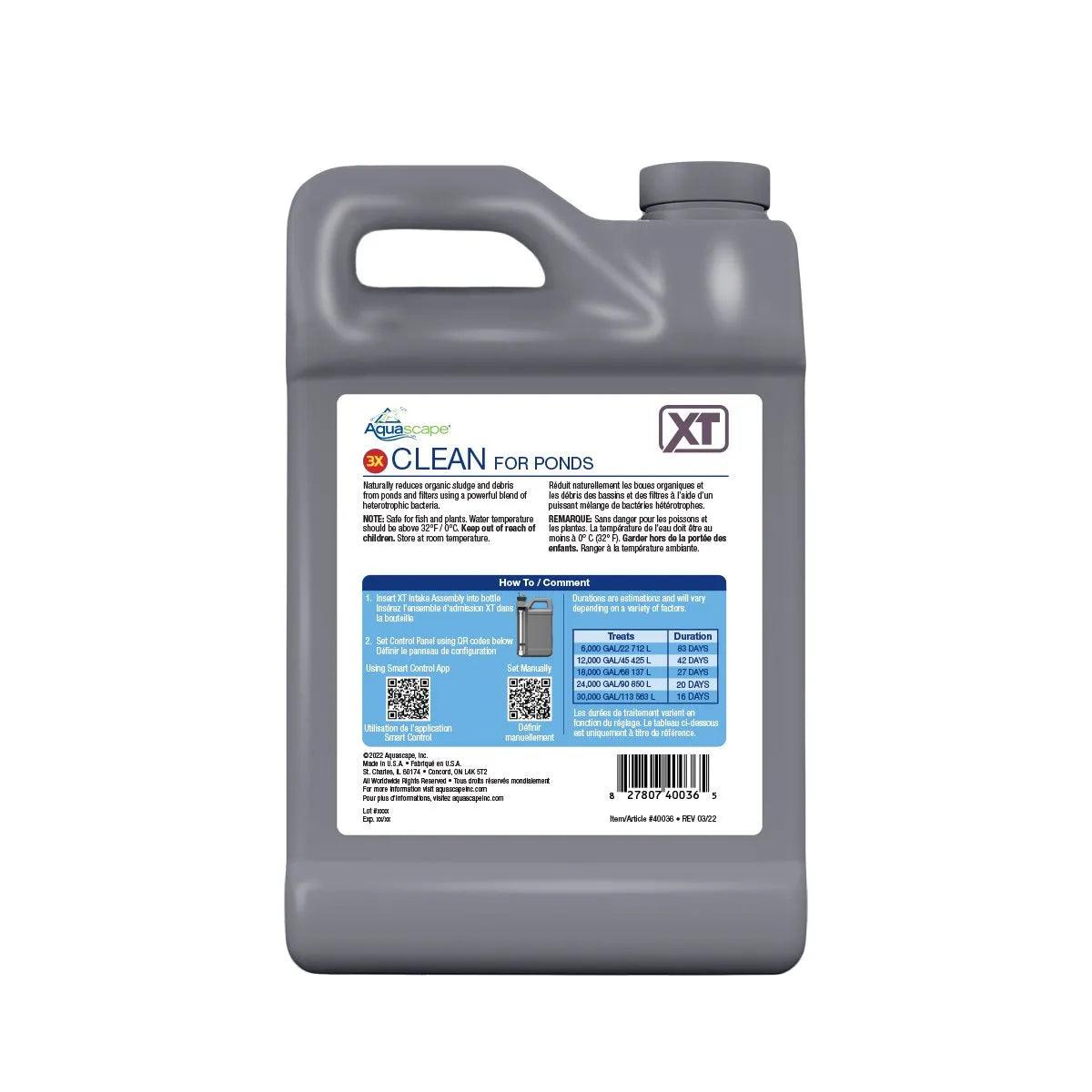 Clean for Ponds XT - Natural Pond Cleaner & Algae Control Solution | Safe for Fish & Plants | Perfect for Garden Ponds, Water Features & Outdoor Fountains