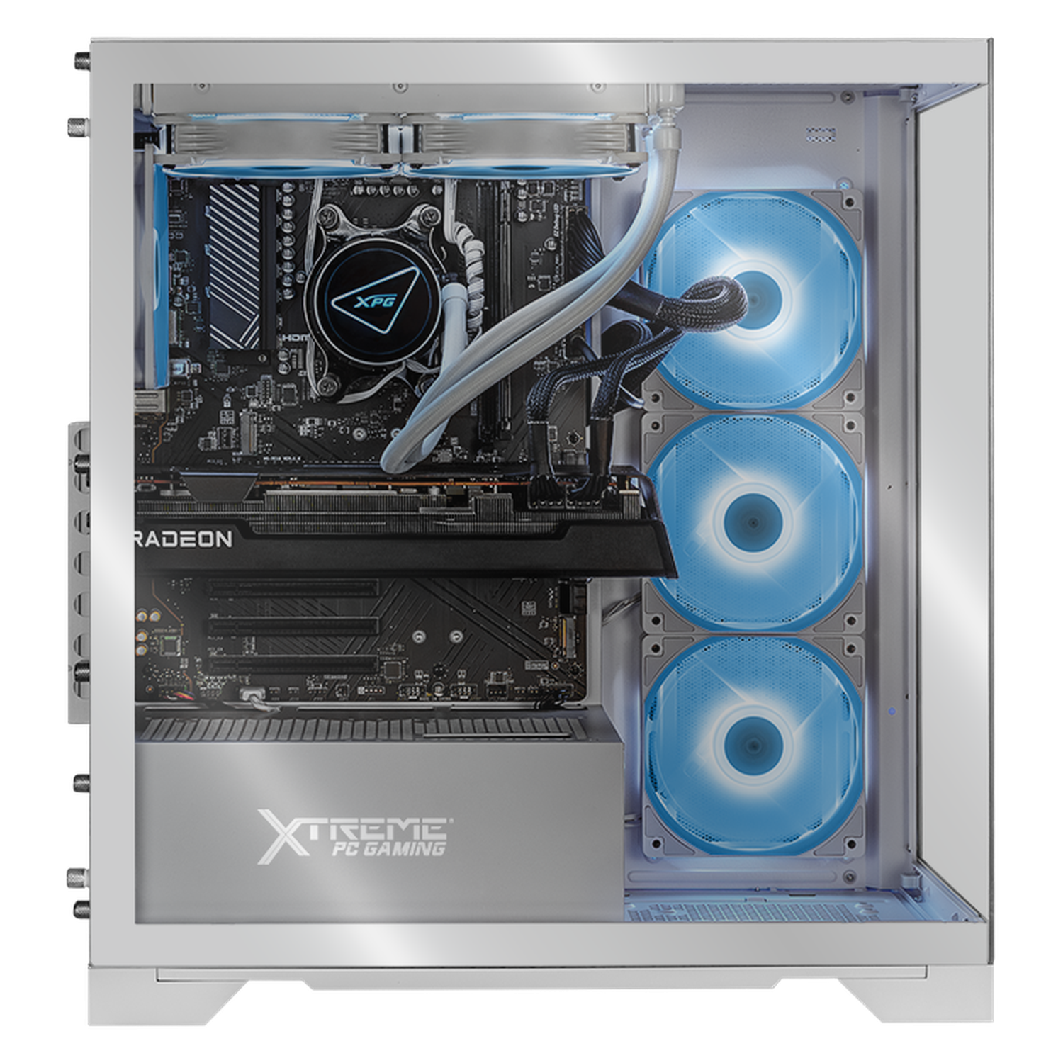 Xtreme PC Gaming Desktop - AMD Radeon RX 7700 XT, Ryzen 9 7900X, 32GB DDR5 RAM, 1TB SSD, Liquid Cooling, WiFi, White - Ultimate Gaming & Streaming PC for 4K Gaming, VR, and Content Creation