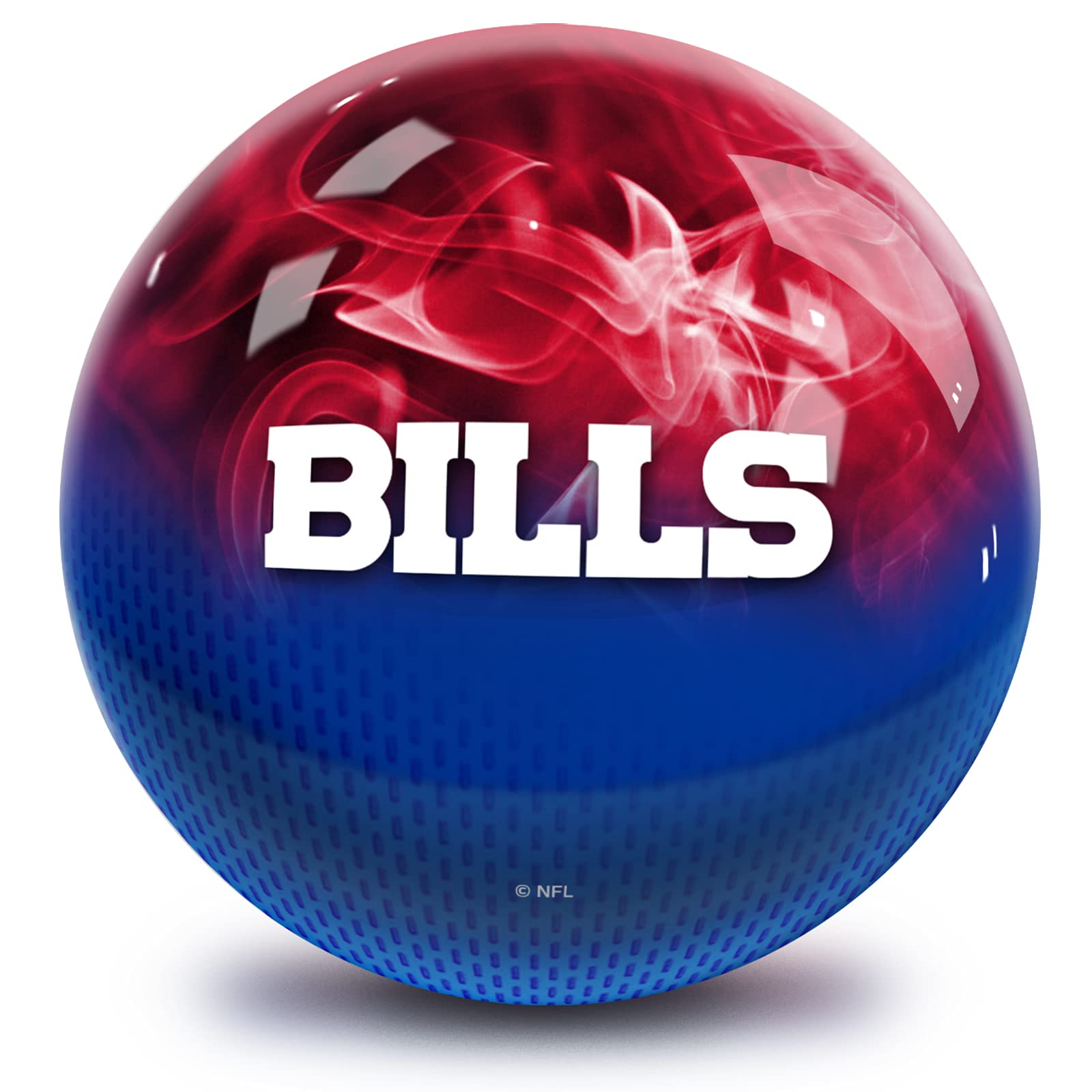 Strikeforce NFL Buffalo Bills On Fire Bowling Ball - Undrilled for Custom Fit | Perfect for League Play & Themed Bowling Nights