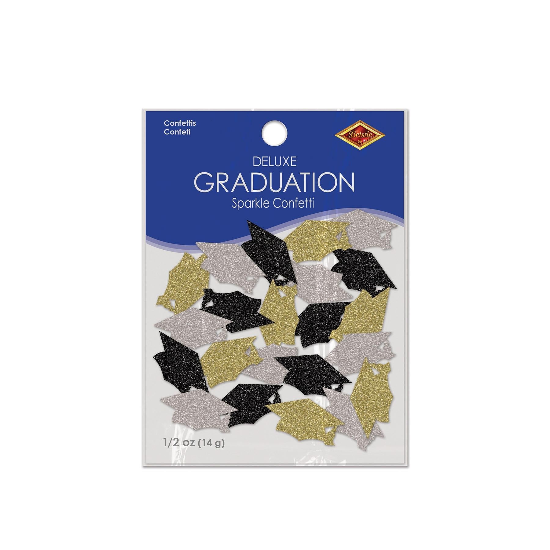 12 Pack Beistle Graduation Party Deluxe Sparkle Confetti (0.5 Oz/Pkg) - Perfect for Graduation Decorations, Party Supplies & Celebrations