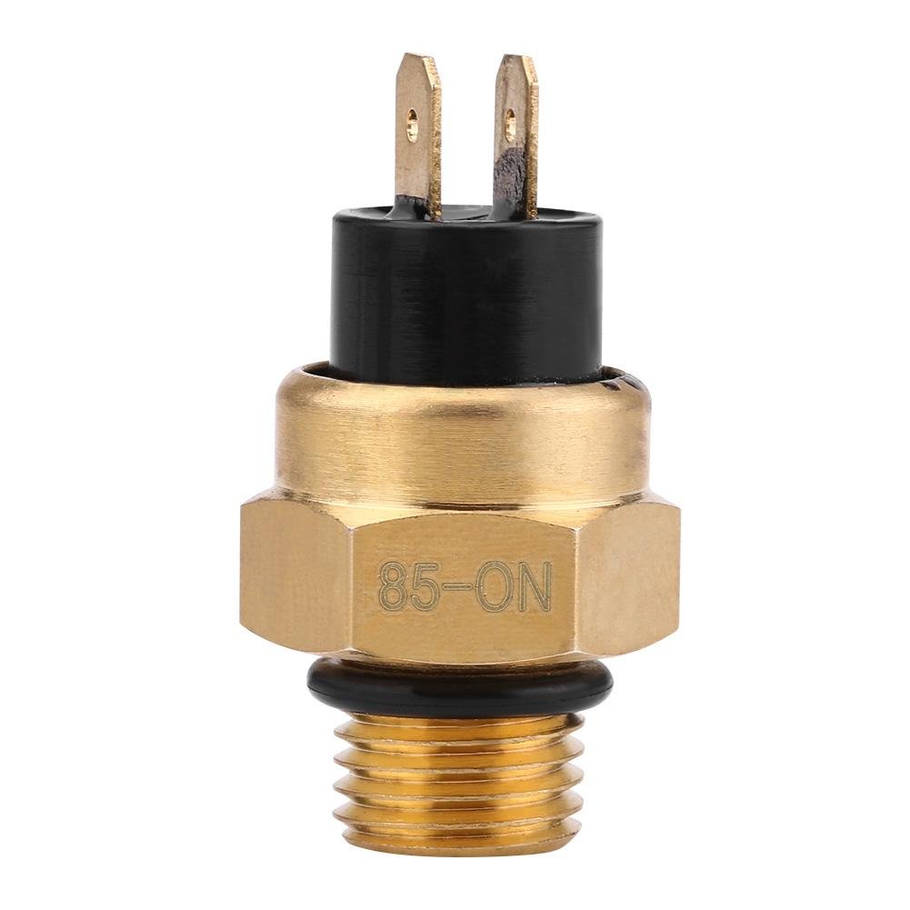 High-Quality Copper Fan Temperature Switch & Thermostat (0010033661) for 2-Stroke & 4-Stroke Engines - Perfect for Cooling Systems in Motorcycles, ATVs, and Small Engines