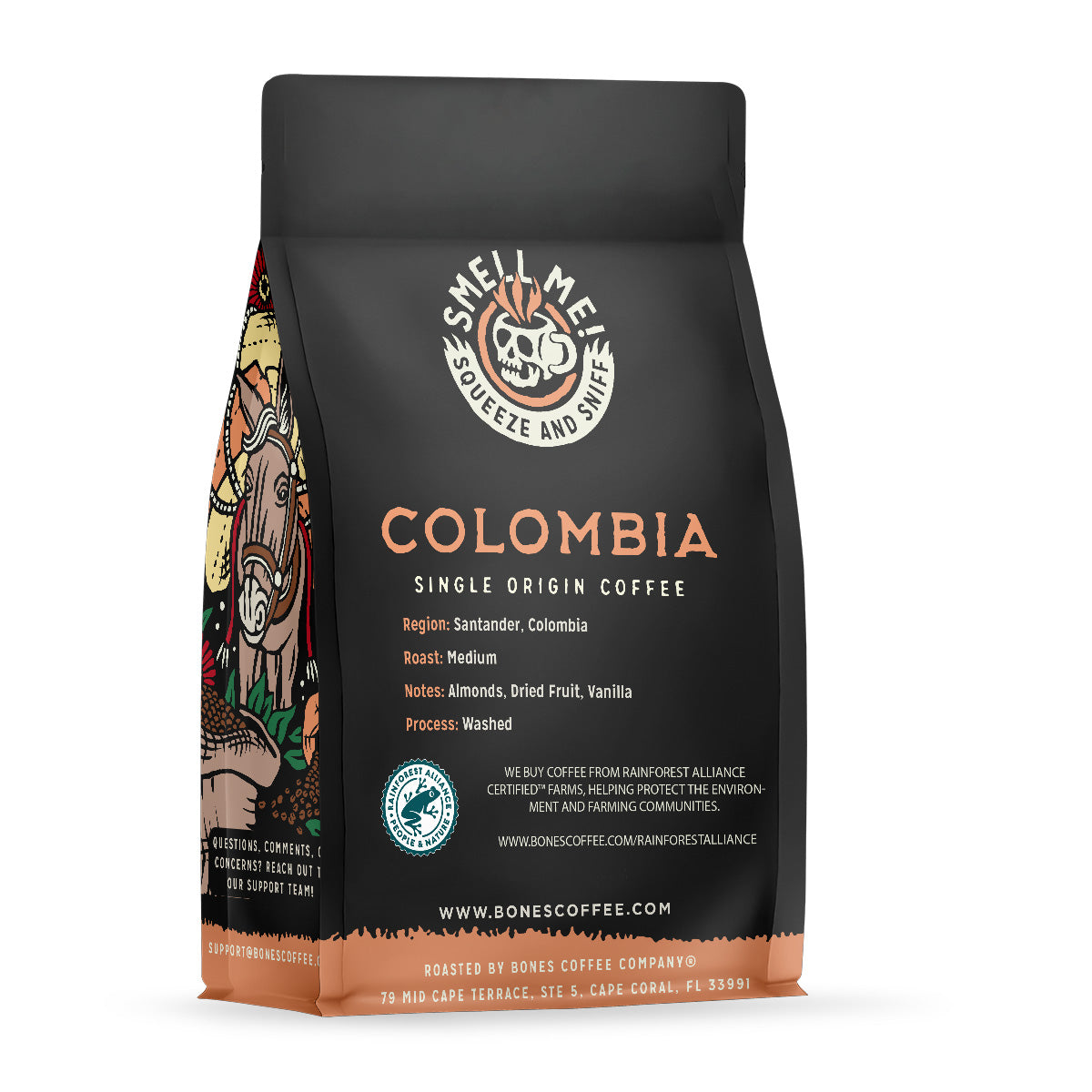Premium Colombia Single Origin Coffee Beans - 12oz Bag | Rich & Smooth Arabica for Home Brewing, Office & Gifting