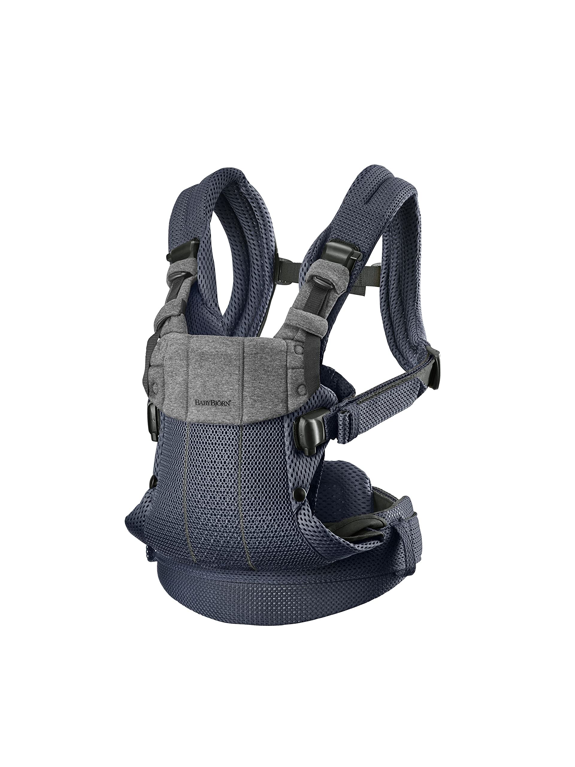 BabyBjörn Baby Carrier Harmony - 3-in-1 Ergonomic Infant Carrier with 3D Mesh (Anthracite) | Adjustable Newborn to Toddler (7-40 lbs) for Facing-In, Outward & Back Carry | Perfect for Hiking, Shopping & Everyday Parenting