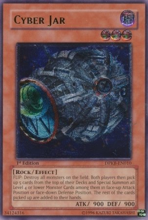 YU-GI-OH! Cyber Jar (DPKB-EN010) Ultimate Rare 1st Edition - Duelist Pack Kaiba | Collectible Trading Card Game for Battles & Tournaments