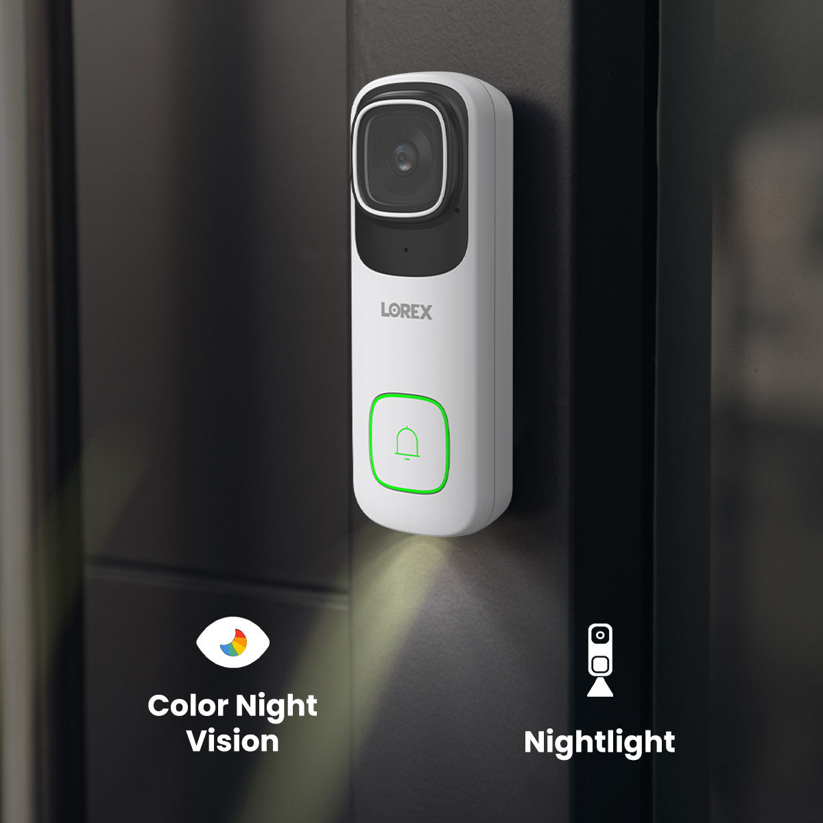 Lorex 4K Ultra HD Wired Video Doorbell with Wi-Fi Chime Box - Smart Home Security Camera for Front Door Monitoring & Package Protection