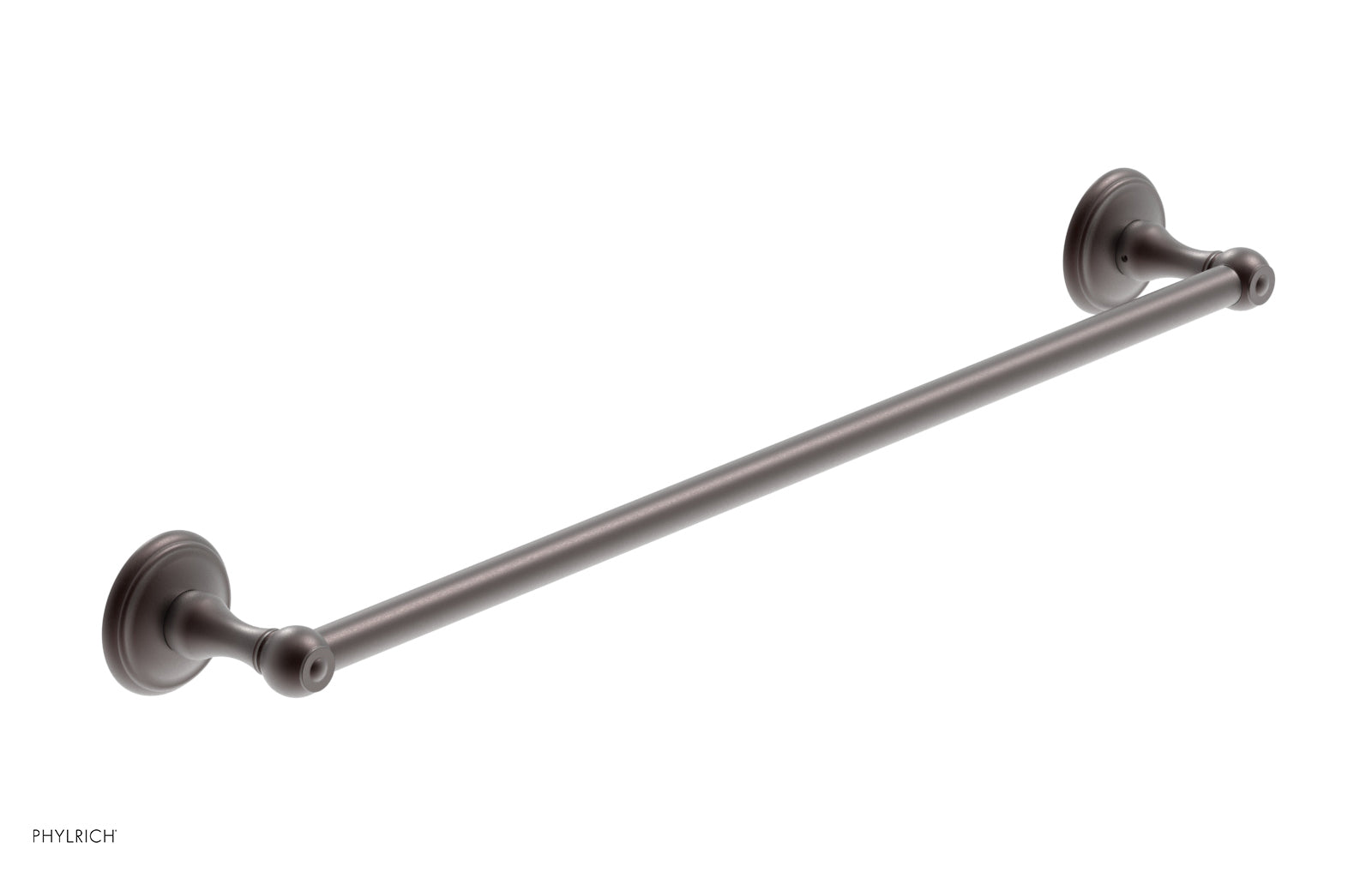 3RING 24-Inch Brushed Nickel Towel Bar - Heavy Duty Bathroom Towel Rack for Kitchen, Bathroom, and Laundry Room - KGB70