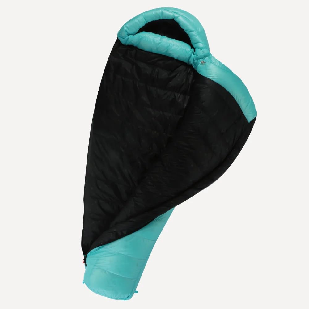 Summit1 Series -6°F 800FP Goose Down Sleeping Bag - Ultralight Backpacking & Camping Sleeping Bag for Men & Women (Lime Punch, Lengthen) - Perfect for Cold Weather Hiking, Mountaineering & Outdoor Adventures