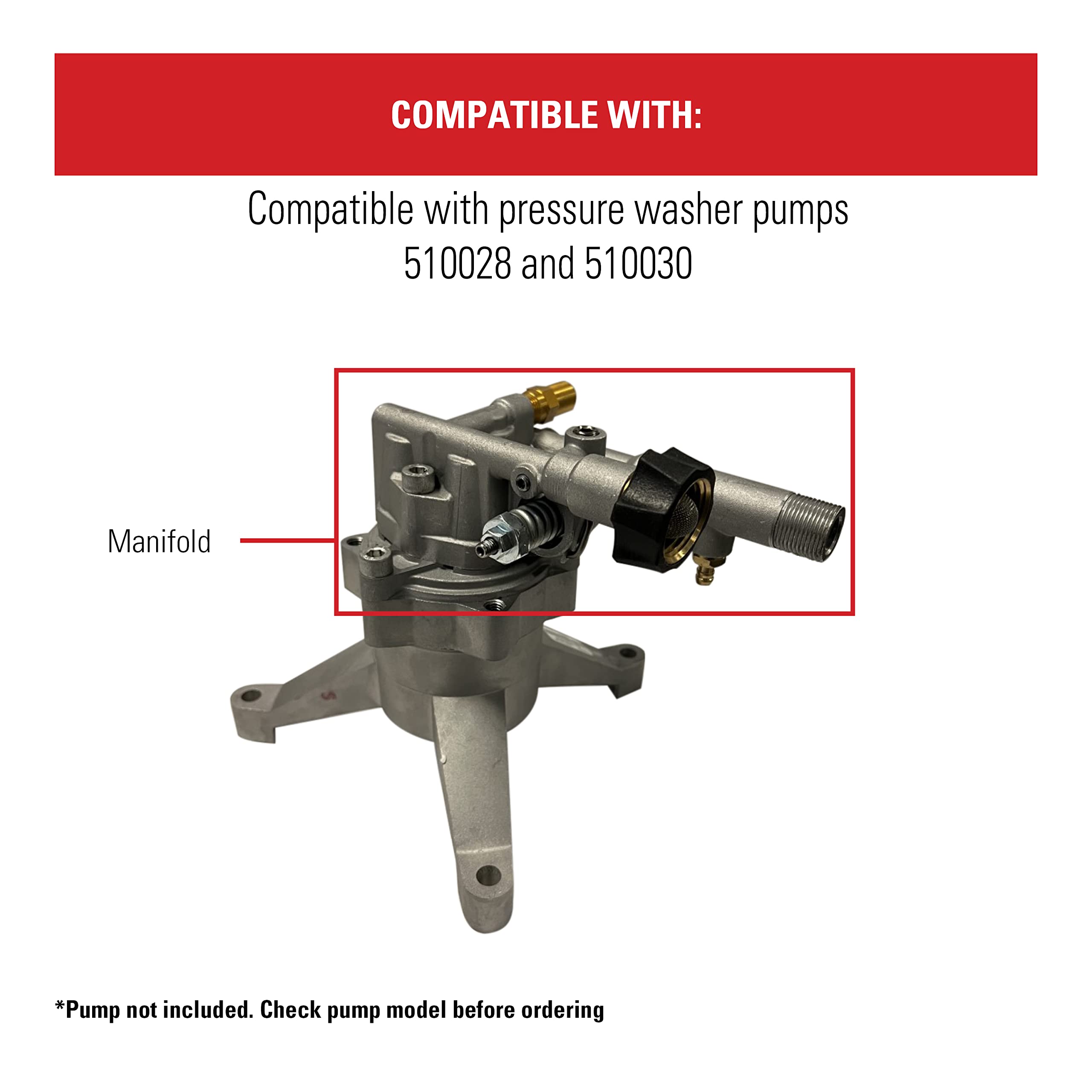 Simpson Cleaning 7113804 Manifold Kit for Pressure Washer Pump - Home & Car Cleaning