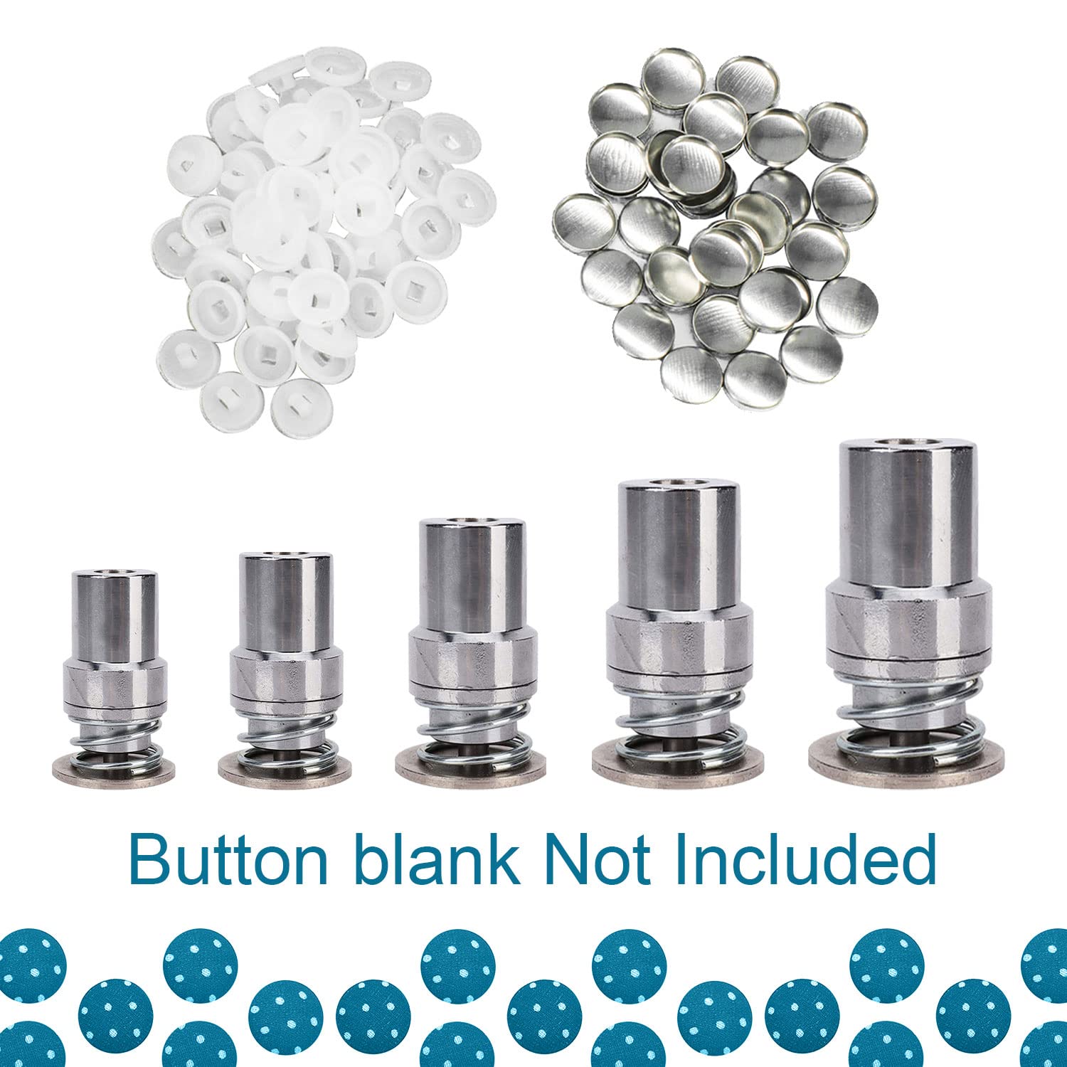 18mm Round Button Maker Die Mould - Fabric Covered Button Making Tool for Hand Press Machine | DIY Personalized Decorative Buttons for Crafts, Clothing & Accessories | Perfect for Scrapbooking, Sewing Projects & Fashion Design