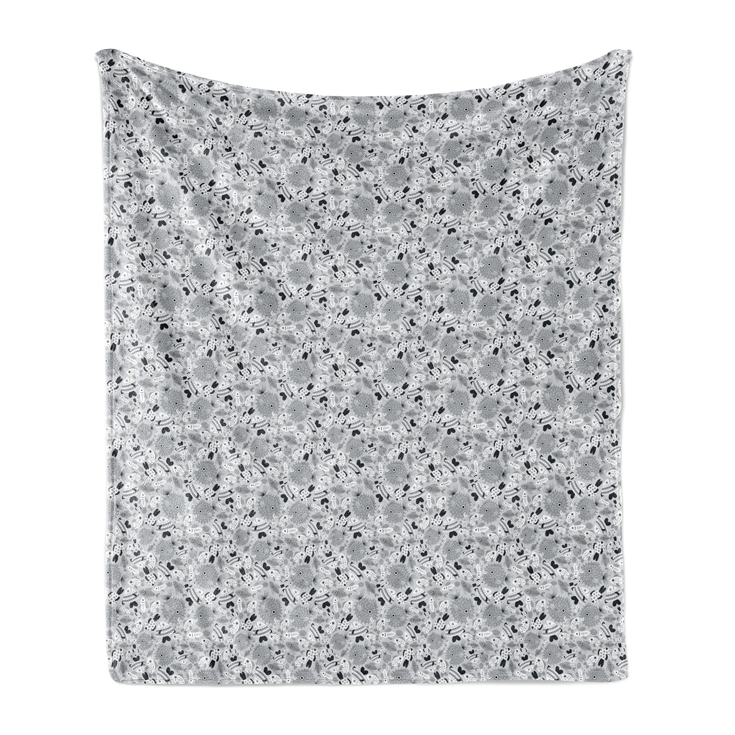 Ambesonne Soft Flannel Fleece Throw Blanket - 60