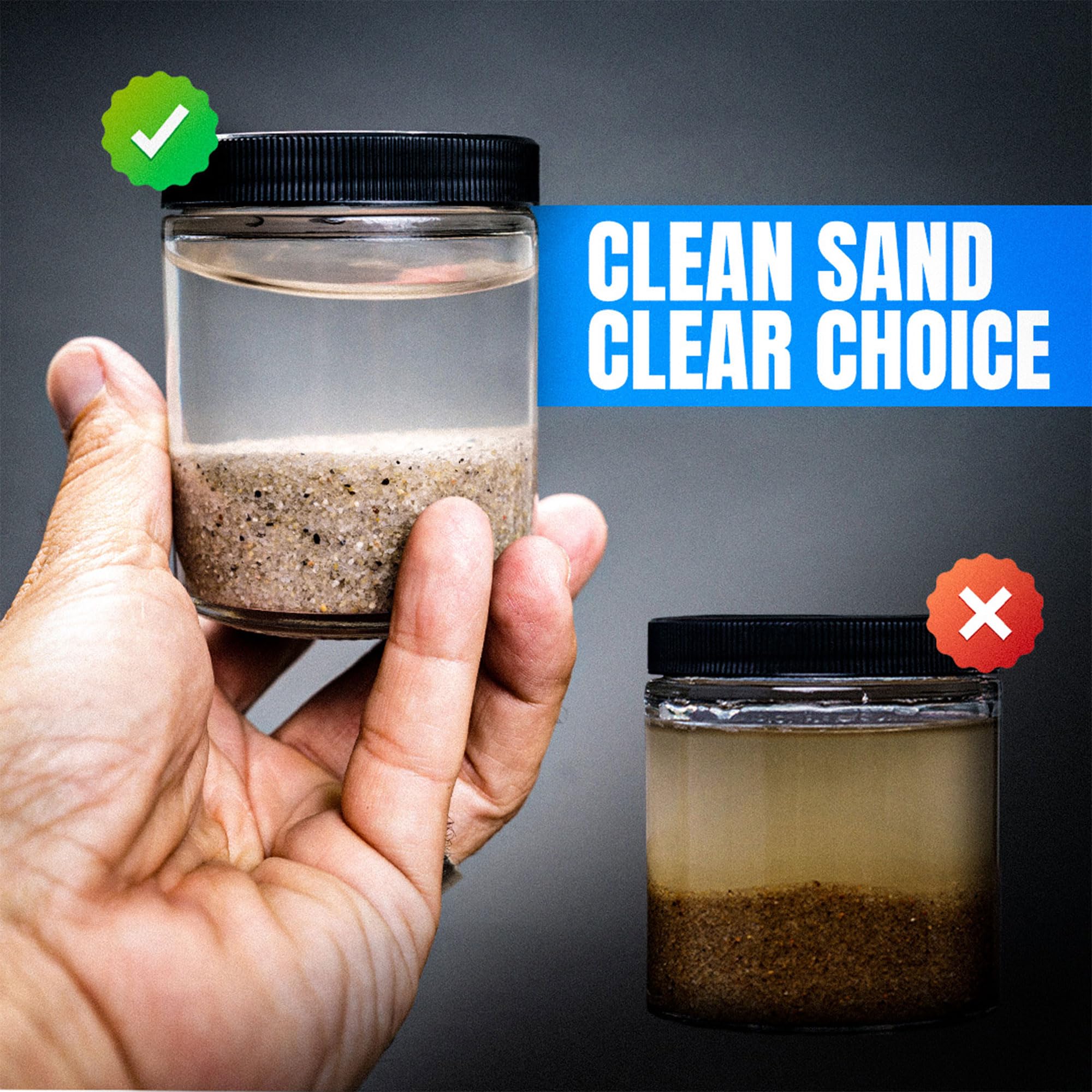50lb Premium Pool Filter Sand - High Purity Silica for In-Ground & Above Ground Pools | Residential & Commercial Use | 3 Pack | Perfect for Crystal Clear Water & Low Maintenance Pool Care