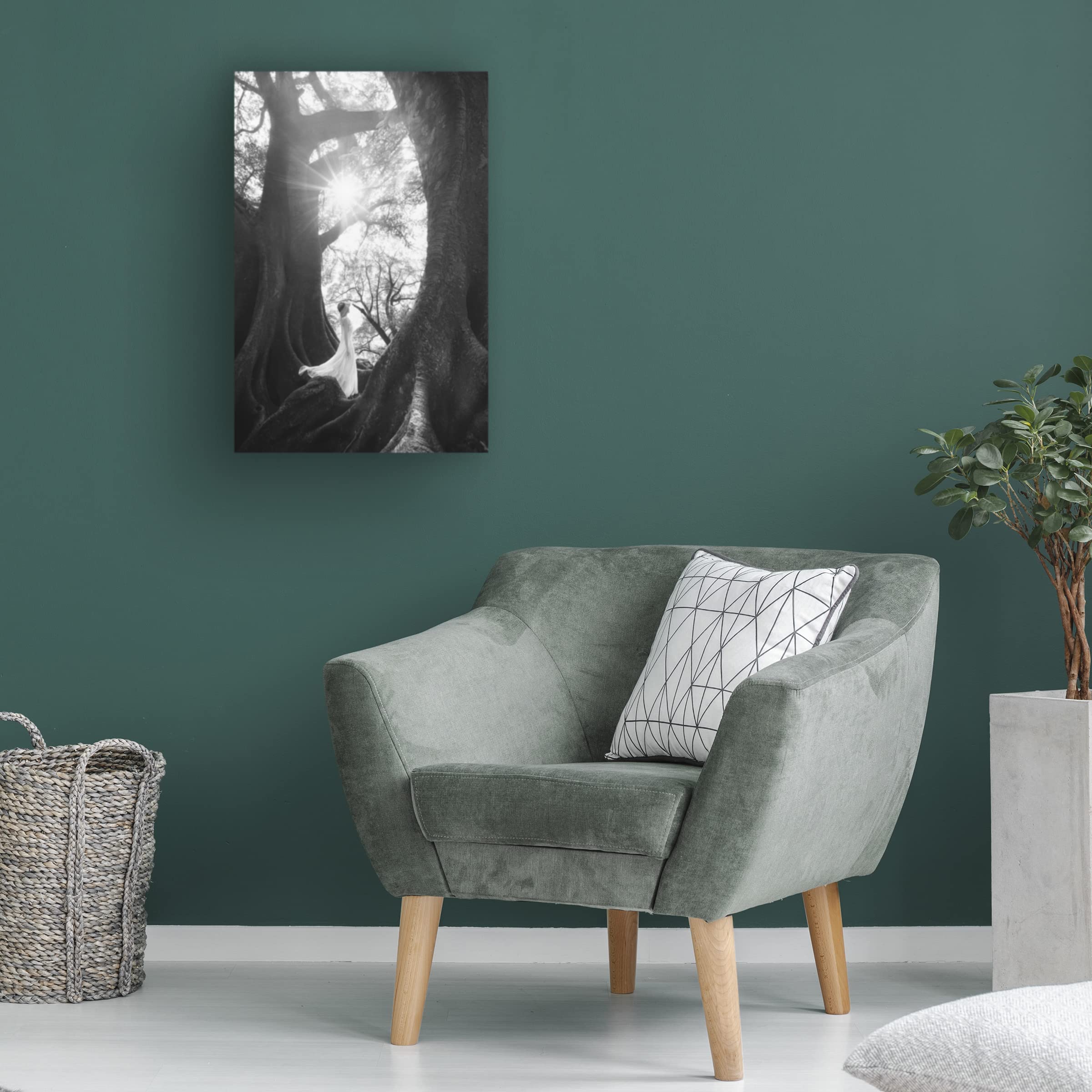 Trademark Fine Art 'The Daughter of Trees' Canvas Wall Art by Tianqi - Perfect for Living Room, Bedroom & Office Decor