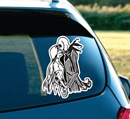 Jack and Sally Skellington in Love - Nightmare Before Christmas Decal Sticker (6