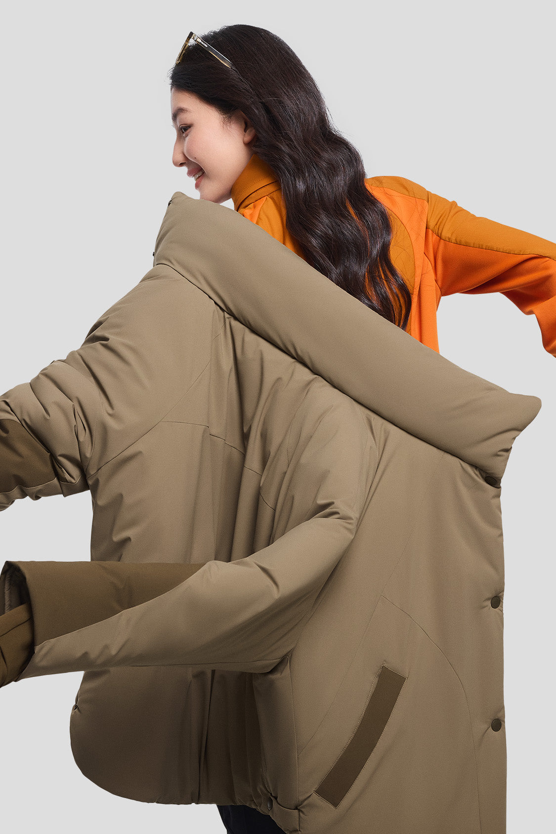 HeatGuard Women's High Warmth Stand Collar Winter Jacket - Cozy Outerwear for Cold Weather, Snow Activities & Daily Commute