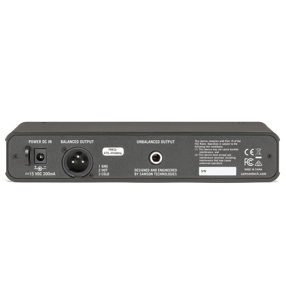Samson Concert 88 Wireless Microphone System with QE Headset Mic - Professional Karaoke, Live Performance & Public Speaking Gear