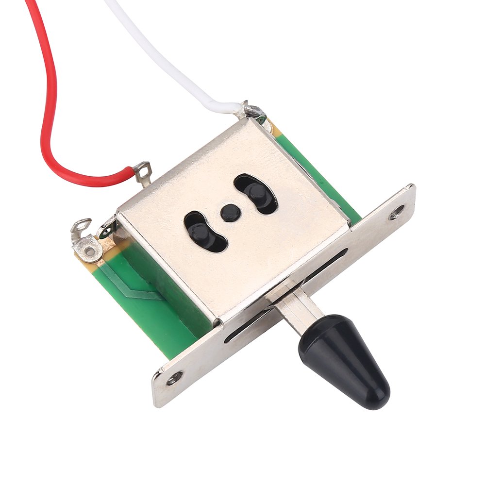 Dilwe Electric Guitar Wiring Harness Set - Prewired 3-Way Switch Kit with Metallic Pots | Premium Upgrade for Les Paul, SG, ES Guitars | Perfect for DIY Repairs & Tone Customization