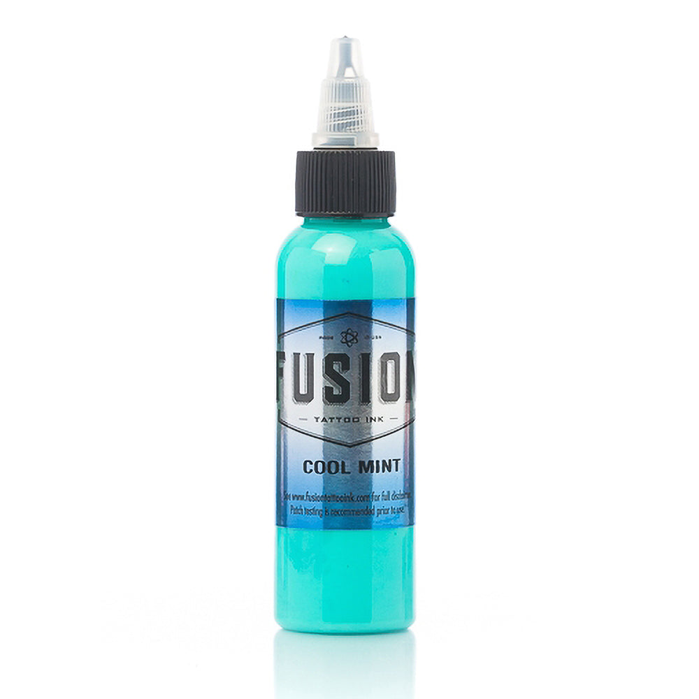 Cool Mint Fusion Tattoo Ink - Professional Tattoo Supplies for Artists - Choose Your Size - Perfect for Tattoo Studios & Body Art Enthusiasts