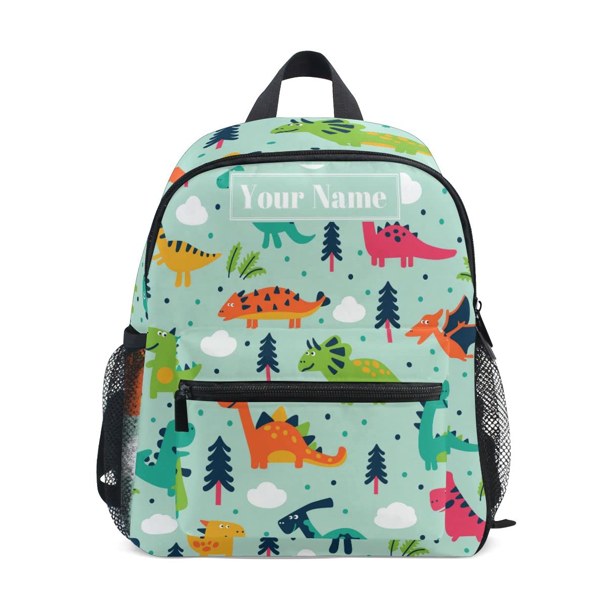 Personalized Dinosaur Preschool Backpack with Adjustable Chest Strap - Custom Name Daycare Bag for Toddlers | Perfect for School, Travel & Outdoor Adventures