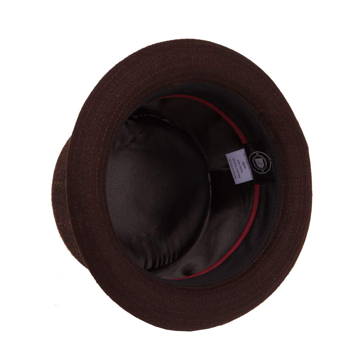 Men's Wool Tweed Porkpie Hat - Winter Style for Outdoor & Casual Wear