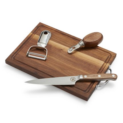 Professional Barware Gift Set by Crafthouse by Fortessa - Bar Knife, Cutting Board, Peeler & Channel Knife - Premium Cocktail Making Tools for Home Bars & Professional Bartenders - Perfect for Mixology Enthusiasts & Bartender Gifts