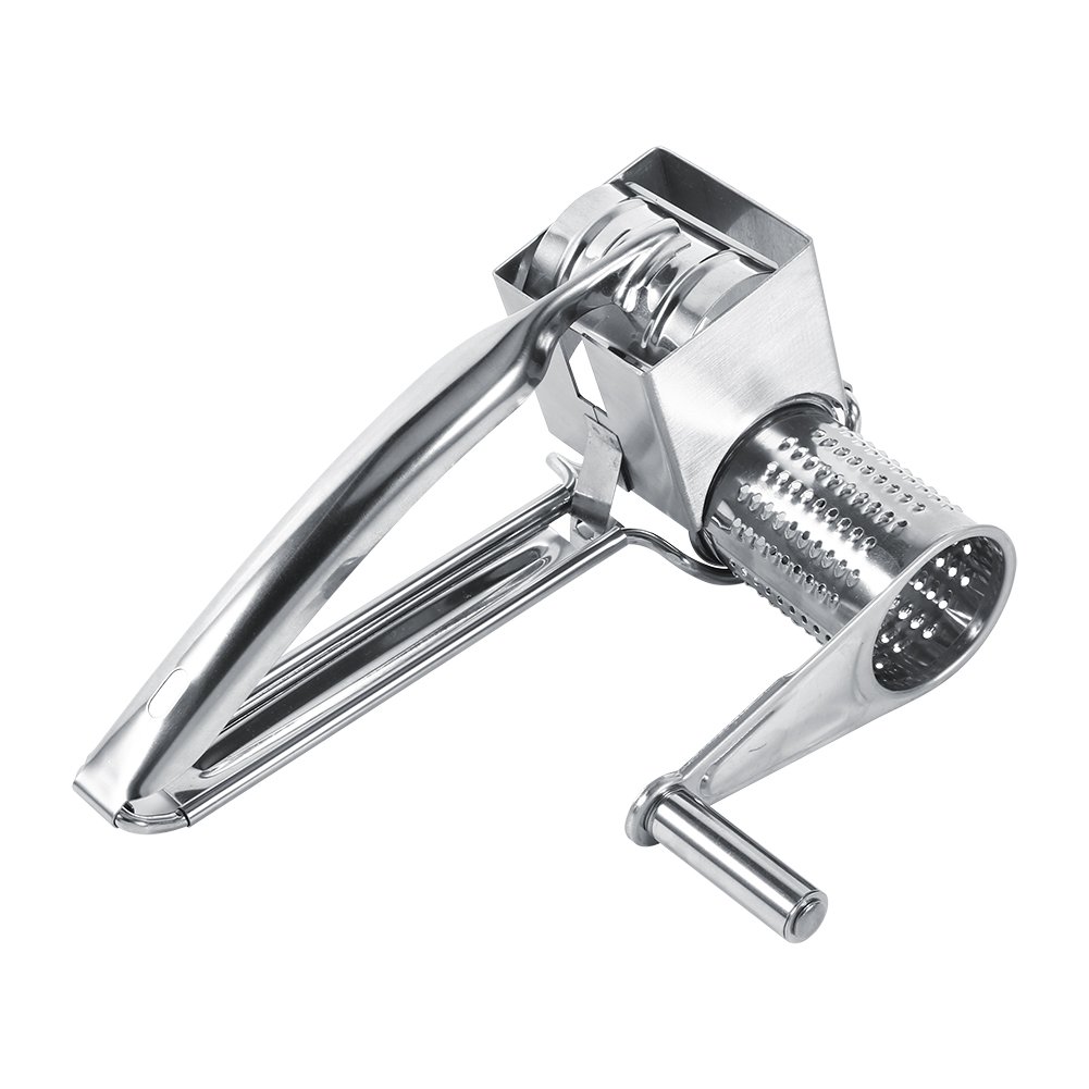 Premium Stainless Steel Rotary Cheese Grater - Multipurpose Kitchen Tool for Shredding Cheese, Vegetables & Chocolate | Perfect for Pasta, Pizza, Salads & Baking
