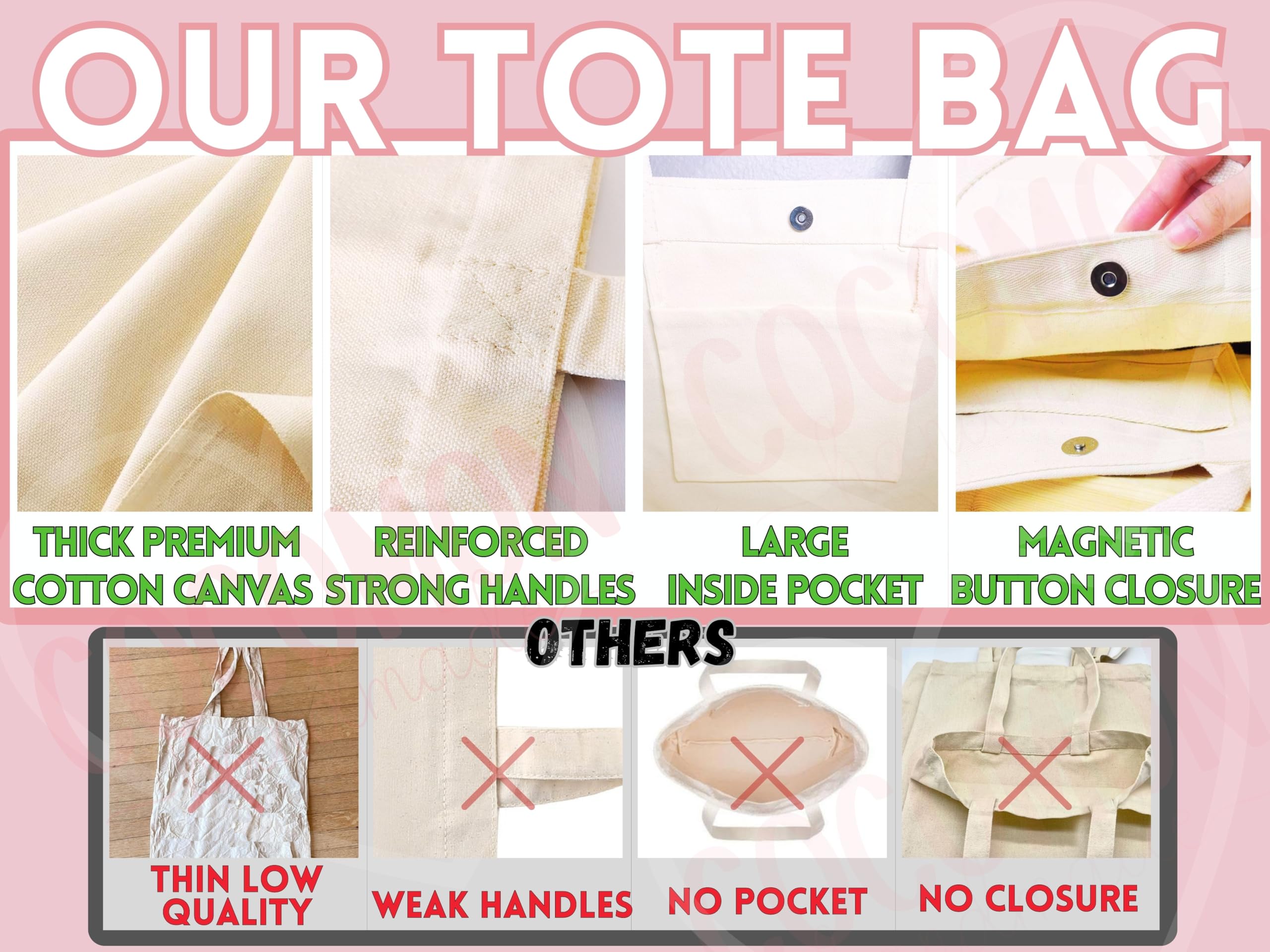 KPOP Tote Bag with Matching Pouch - BTS Merchandise Featuring RM, Jimin, Jungkook, J-Hope & Suga - Cute Kpop Accessories for Concerts, School & Daily Use