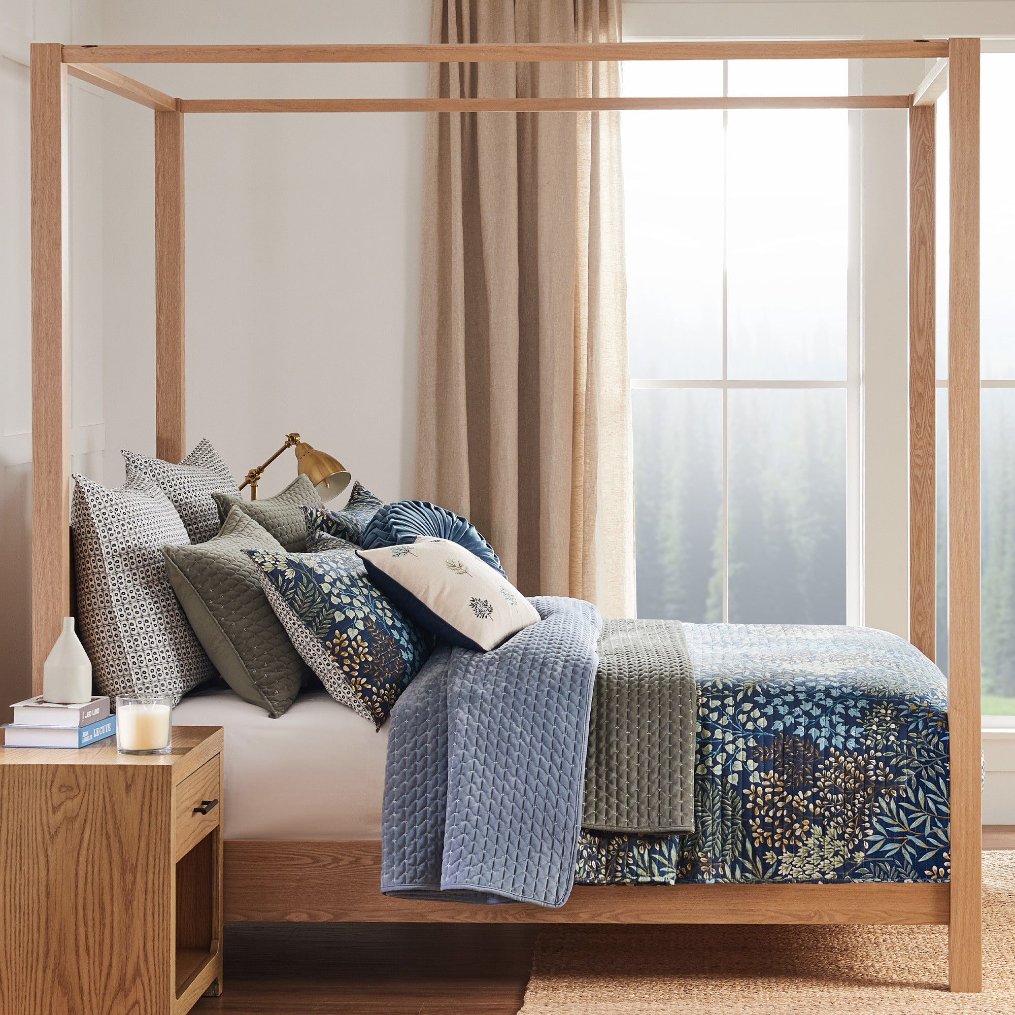 Premium English Forest Quilt Set - Soft Bedding Comforter with Nature Inspired Design for Cozy Bedroom Decor | Perfect for Master Bedrooms, Guest Rooms & Cabin Retreats