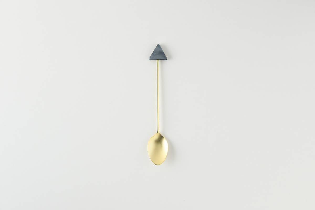 Premium Matte Gold Teaspoon Set with Acrylic Block - 9-Piece Elegant Tea Spoon Collection for Coffee, Dessert, and Tea Party Serving - Perfect for Home, Restaurant, and Gift Giving
