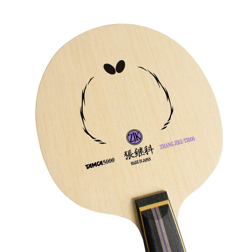 Professional Butterfly Zhang Jike T5000 Carbon Table Tennis Racket Blade - AN/FL/ST Handle Styles - High-Performance Ping Pong Paddle for Competitive Play - Made in Japan - Perfect for Tournaments & Training Sessions