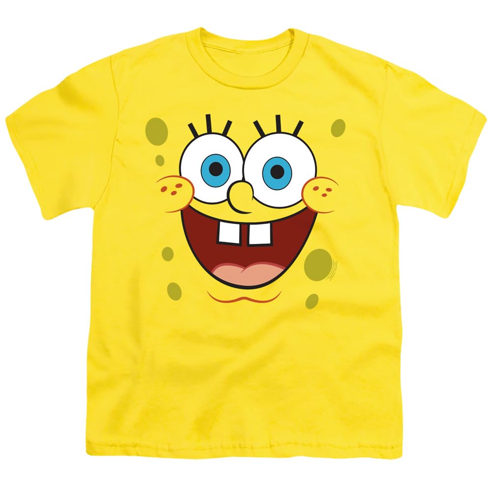 Popfunk Spongebob Goofy Smiles Collection Kids T-Shirt - Cute Cartoon Graphic Tee for Toddler Boys & Girls | Perfect for Playdates, Birthday Gifts & Casual Wear