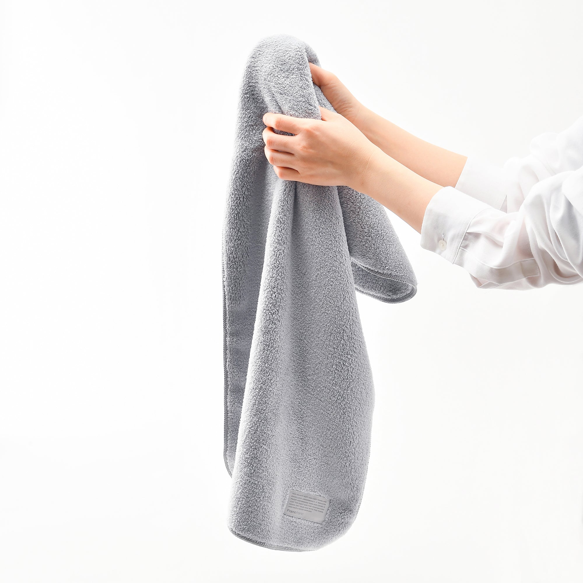 Premium Microfiber Face Towel - Soft & Absorbent Gray Facial Towel for Skincare, Makeup Removal & Gym Use