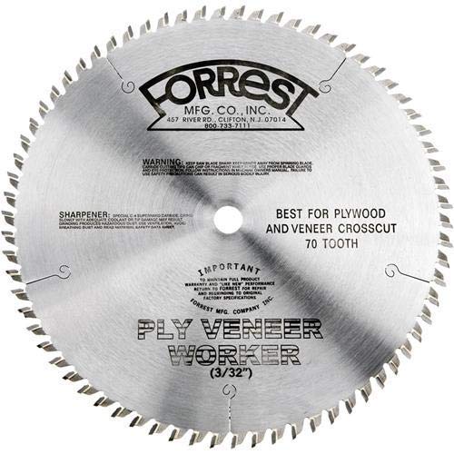 Premium 8-Inch 70-Tooth ATB Plywood Veneer Saw Blade with 3/32-Inch Kerf & 5/8-Inch Arbor - Perfect for Woodworking, Cabinetry, and Fine Finish Cuts