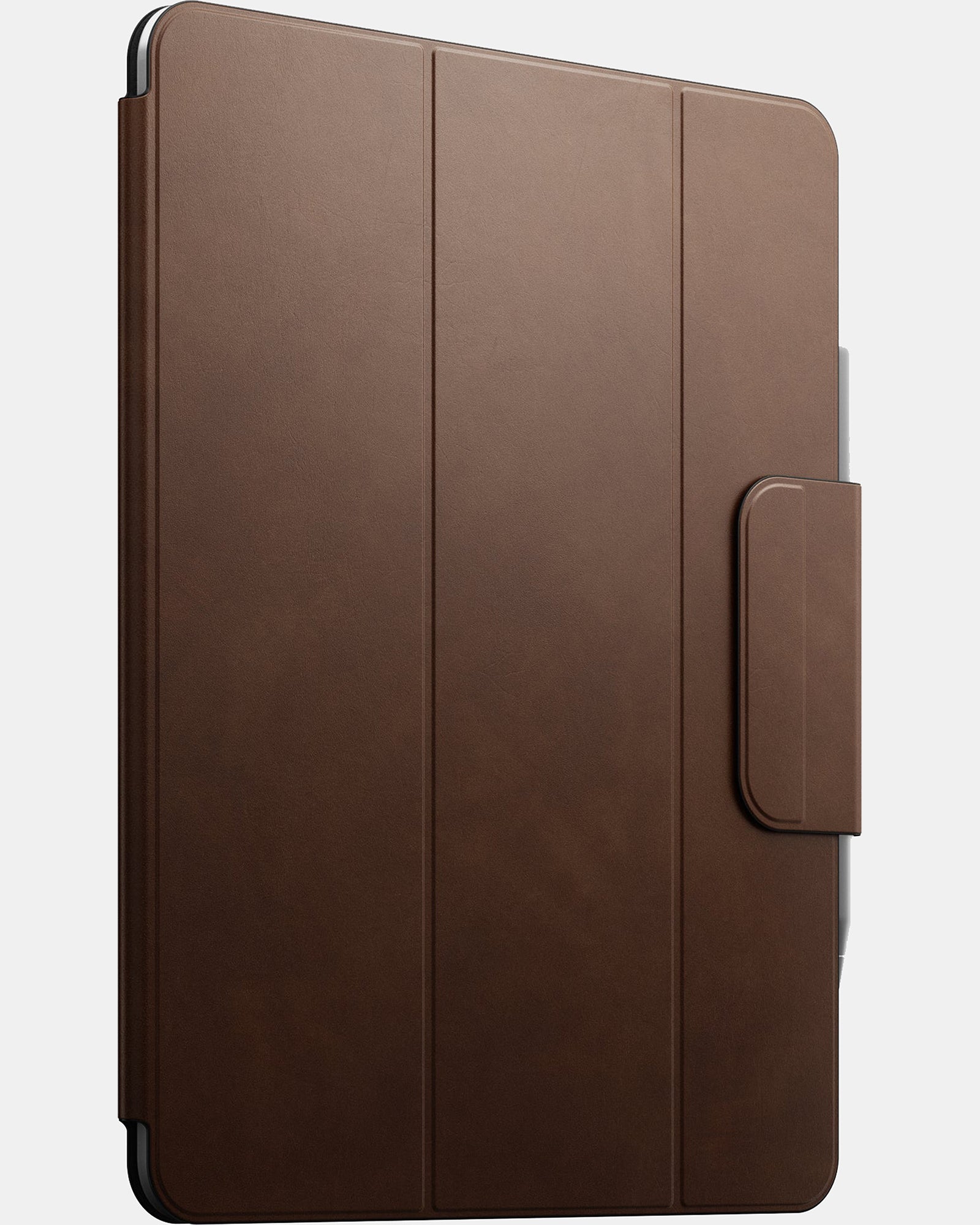Premium Genuine Leather Folio Case for iPad Pro 13 (M4, 2024) - Slim Protective Cover with Auto Sleep/Wake | Perfect for Business, Travel & Daily Use - Brown