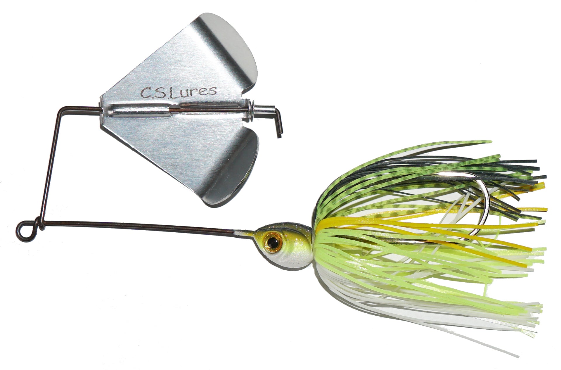 C.S. Lures 3/8oz Buzz Bait - Topwater Bass Fishing Lure for Freshwater & Saltwater - Perfect for Weedless Fishing in Lakes, Ponds, and Rivers