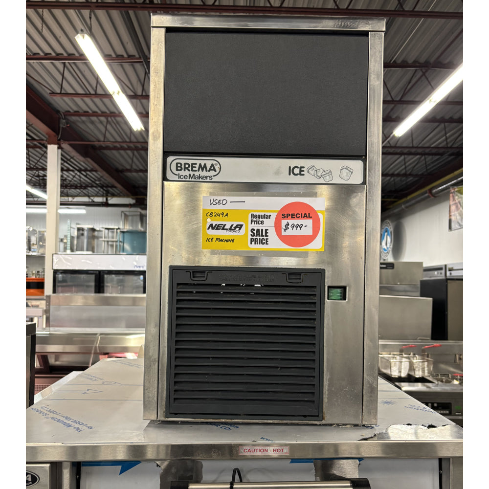 Used Brema CB249A HC AWS 15 Undercounter Air-Cooled Cube Ice Maker - 62 lbs Daily Production for Bars, Restaurants & Commercial Kitchens