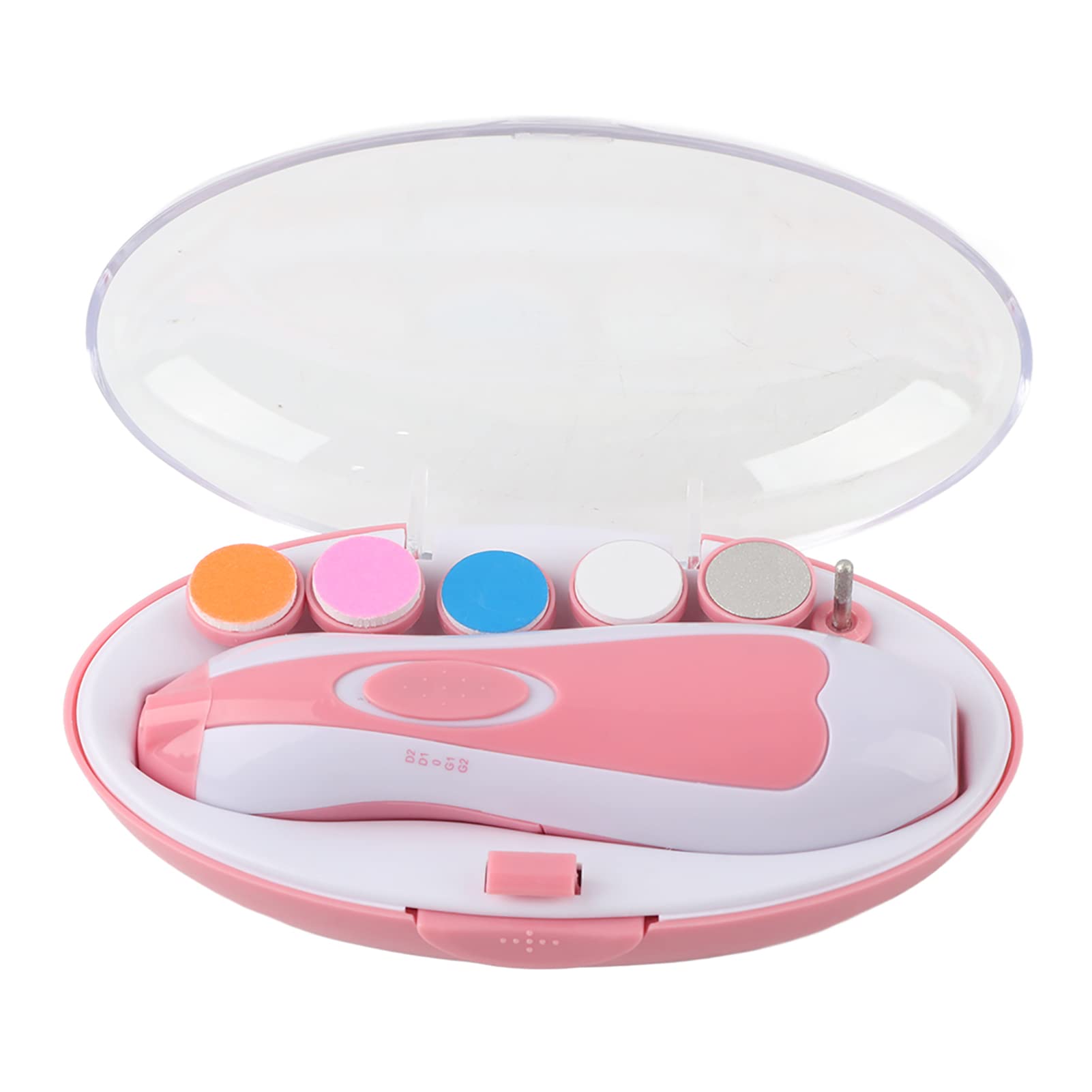 16-in-1 Electric Baby Nail Trimmer Kit with LED Light - Safe Baby Nail Clippers & Grinder for Toes & Fingers - Gentle Infant Toddler Nail Care Grooming Set (Perfect for Newborns & Sensitive Skin) - Ideal for Home Use, Travel & Quick Nail Trimming