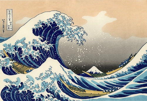 Mt. Fuji Sashiko Embroidery Kit with Great Wave Design - Traditional Japanese Hand Sewing Craft for Beginners & DIY Enthusiasts - Perfect for Home Decor, Wall Art & Mindful Crafting