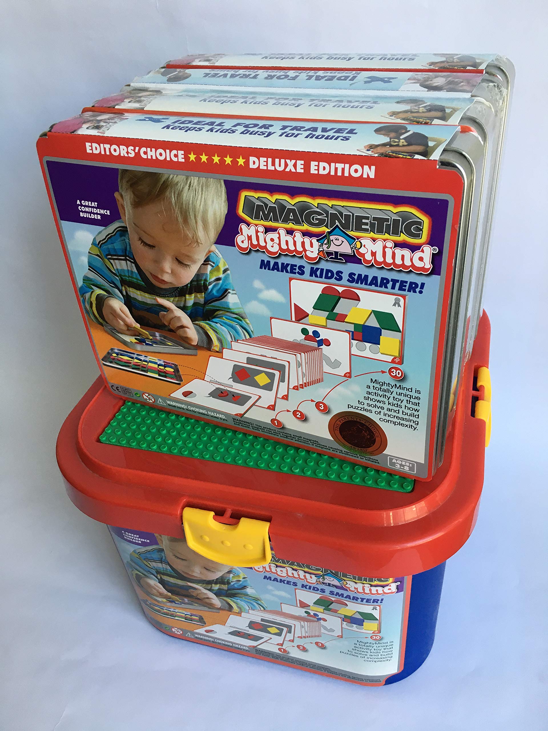 MIGHTY MIND Deluxe Magnetic Puzzle Game - STEM Educational Toy for Kids Ages 4+ (School Edition, 4-Pack) | Perfect for Classroom Learning & Family Game Night