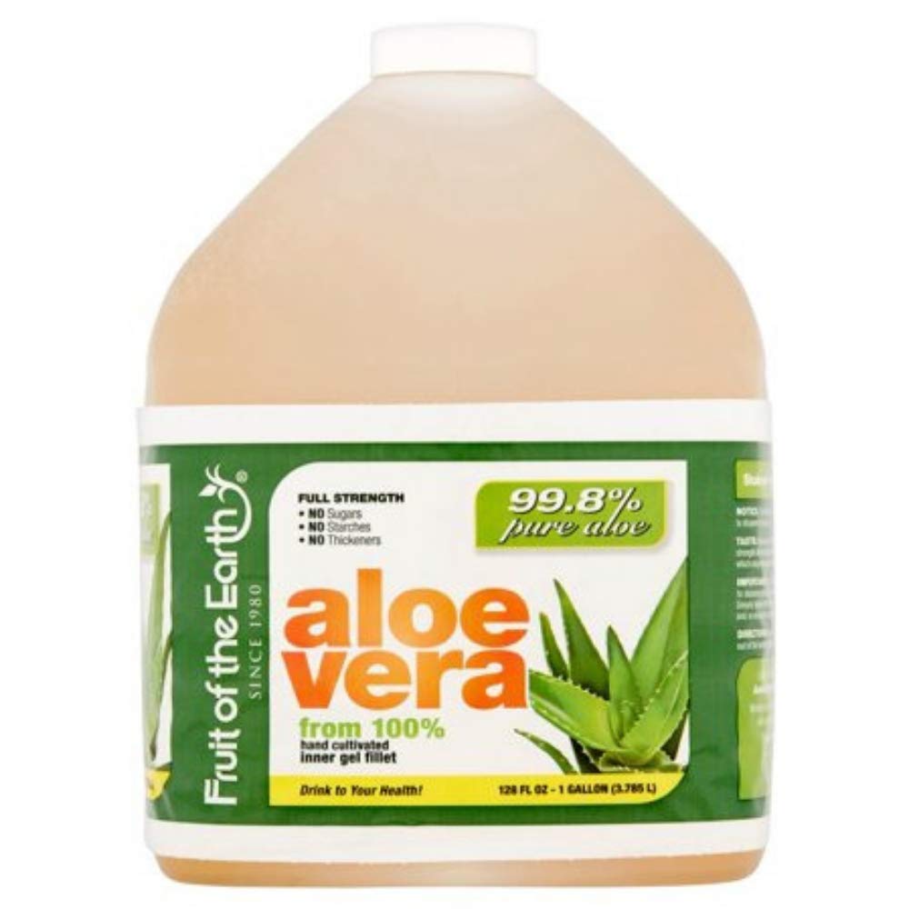 Fruit of the Earth Aloe Vera Gel - 128 Fl Oz (3 Gallon) Pure Aloe Vera Juice for Skin Care, Sunburn Relief & Hair Hydration | Soothing After Sun Care & Natural Moisturizer