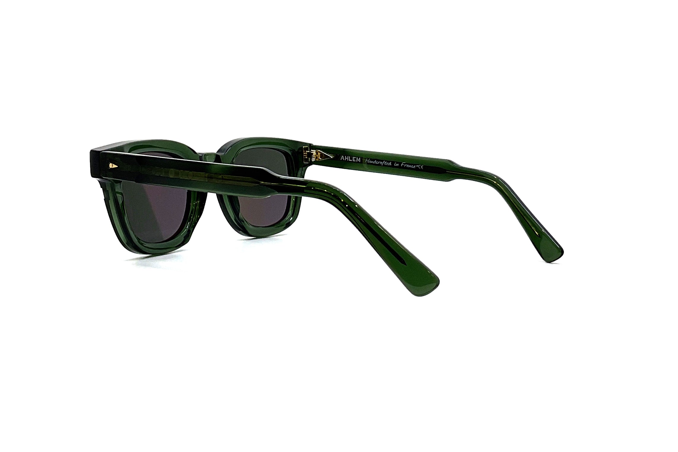 Ahlem Champ de Mars Sunglasses - Dark Green Polarized Lenses for UV Protection & Fashion | Perfect for Outdoor Activities, Travel & Driving