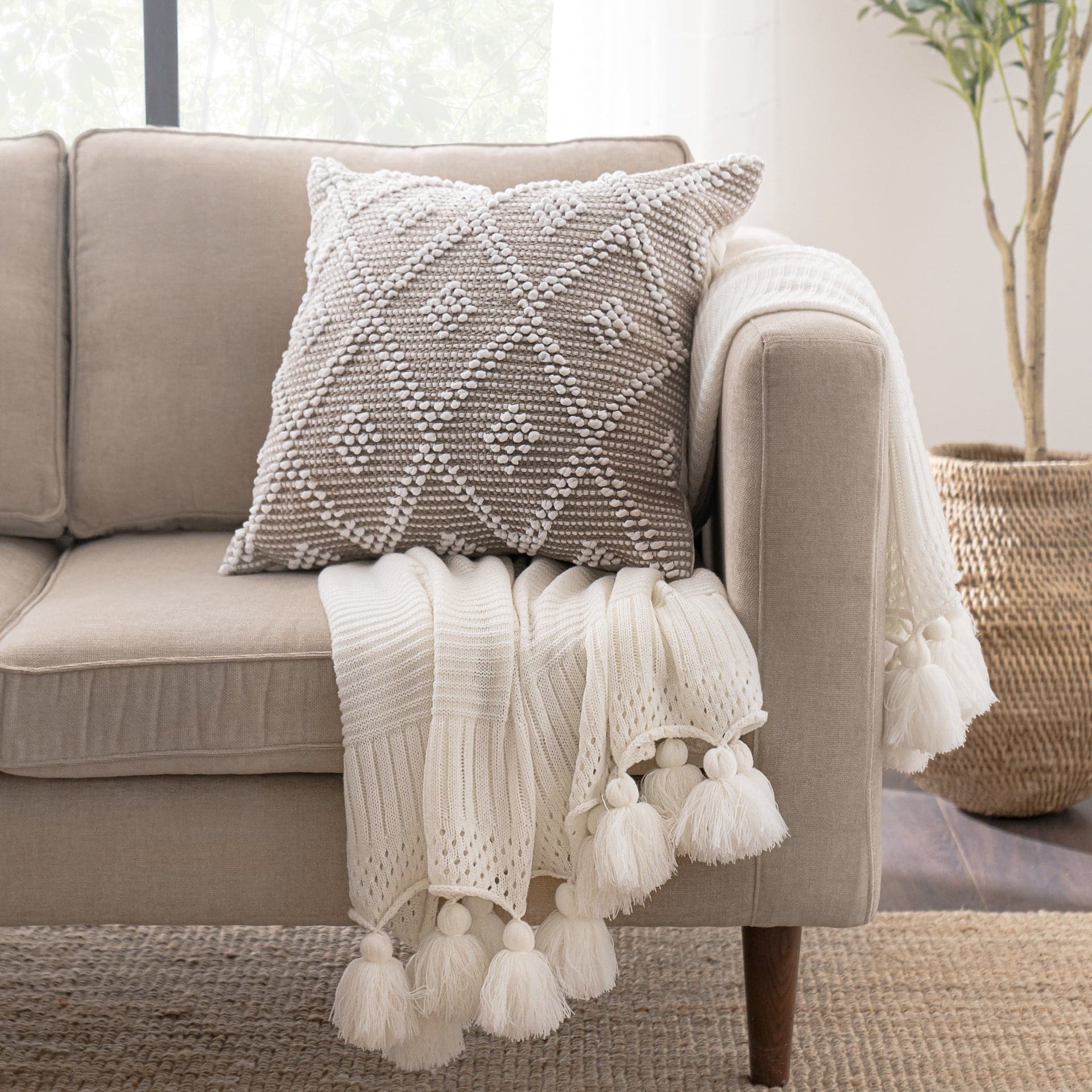 Adelyn Decorative Pillow Cover - Soft & Stylish Home Decor for Sofa, Bed, Couch - Perfect for Living Room, Bedroom & Nursery