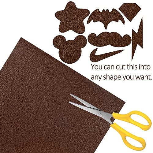 Premium Self-Adhesive PU Leather Repair Patches - 60x30cm (2 Pack) - Faux Synthetic Leather Fabric for Sofa, Car Seats, Handbags & Jackets - DIY Sticky Material for Home, Office & Travel Use