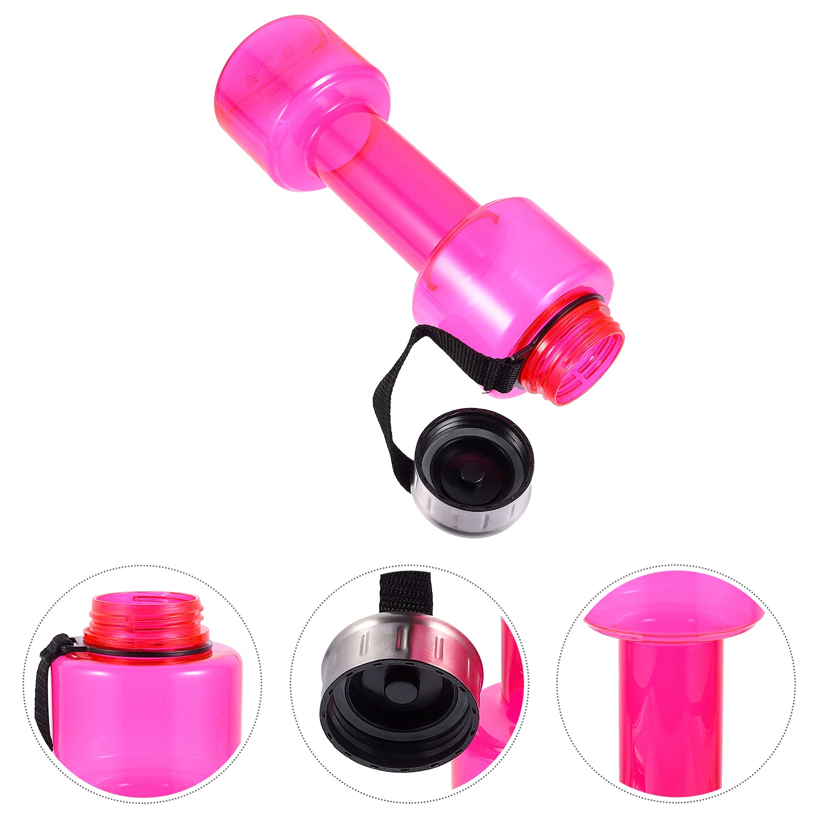 **Cabilock 1pc Dumbbell-Shaped Water Bottle - Leak-Proof Plastic Sports Bottle for Gym, Cycling, Baseball & Travel - Reusable Athletic Water Jug for Fitness & Outdoor Activities**