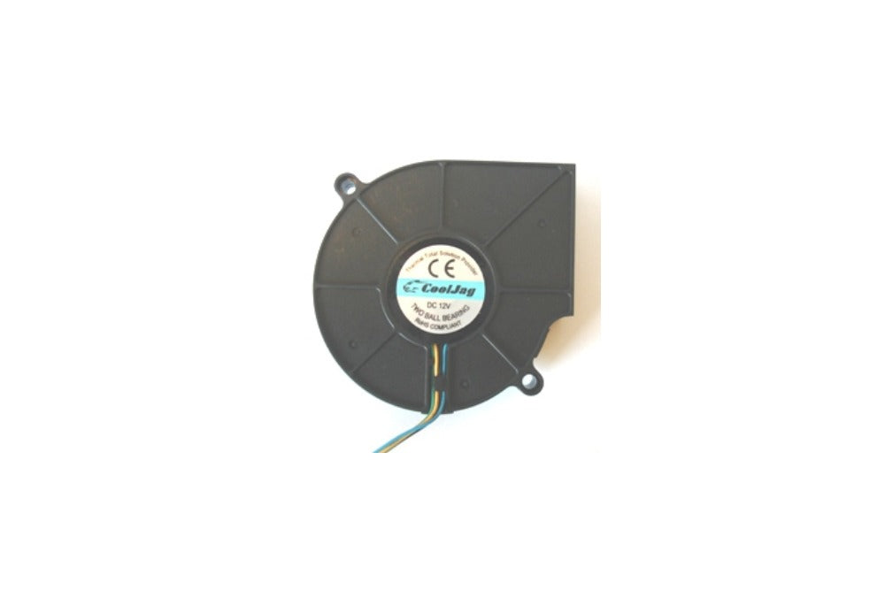 Everflow 75x77x15mm 12VDC Dual Ball Bearing Radial Fan B127515BUAF - High Performance Cooling Fan for PC, Electronics, and Industrial Equipment