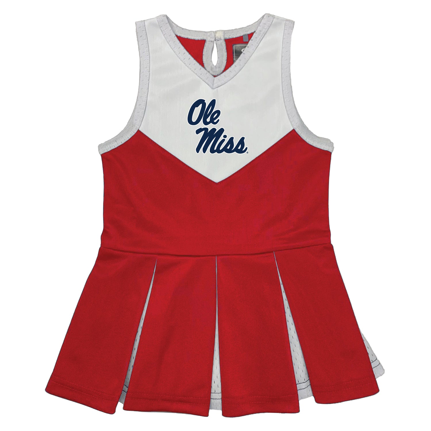 Ole Miss Rebels Cheerleader Dress for Toddler Girls - Adorable Game Day Outfit for Football Season & School Spirit Events