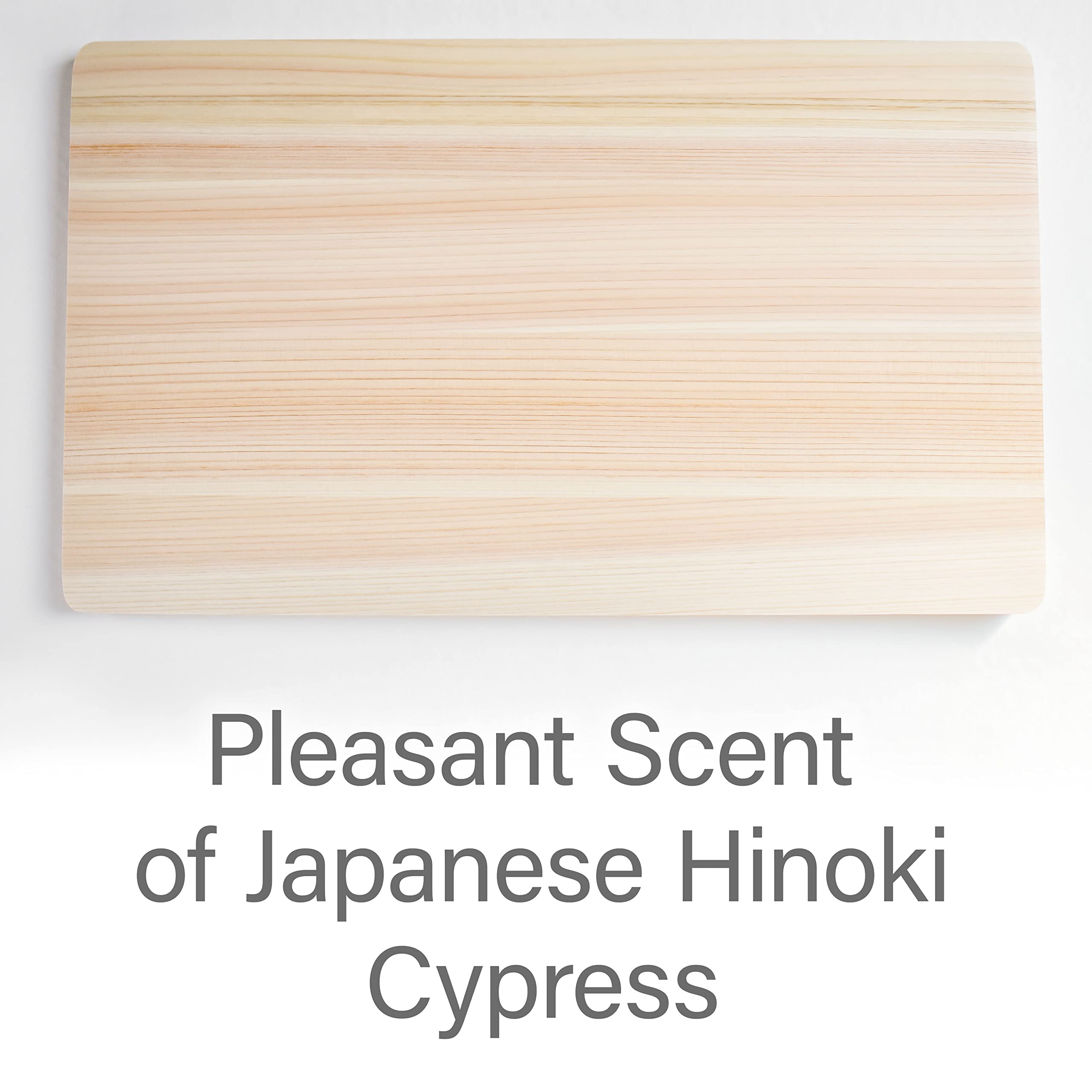 Premium Japanese Hinoki Wood Cutting Board - Large 16.5x9.4x0.6 Inch - Natural Cypress Chopping Block for Kitchen, High Durability, Made in Japan - Perfect for Sushi Prep, Meat Cutting & Vegetable Chopping